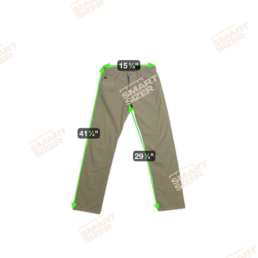 AG Tellis Modern Slim Sueded Sateen Chino Jeans Luxe Mens 30/34 Khaki - Picture 6 of 13